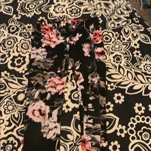 A pair of black pants.